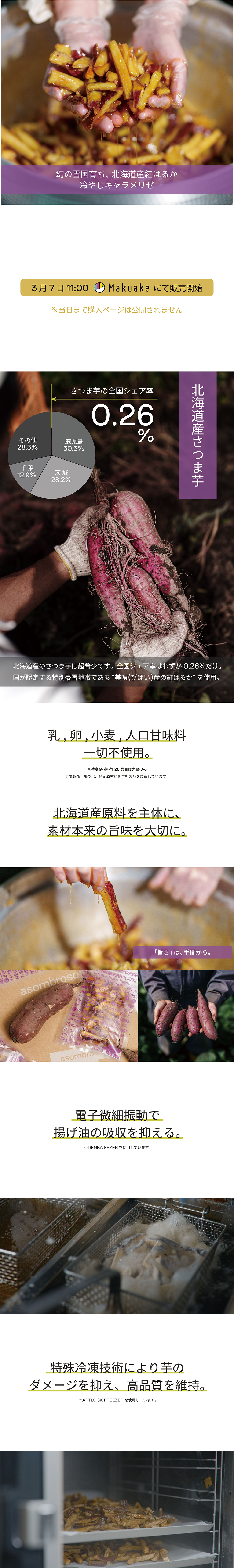 北海道さつま芋 冷やしキャラメリゼ